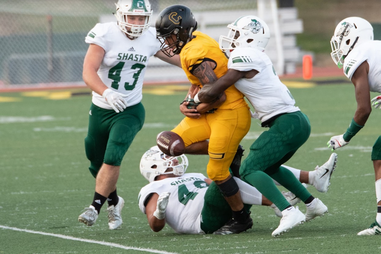SHASTA COLLEGE LOSES TO CHABOT 27-7 IN SEASON OPENER