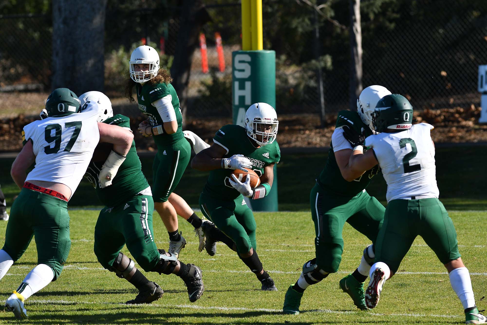 BOSTON HAS BIG DAY TO LEAD SHASTA PAST FEATHER RIVER 31-21